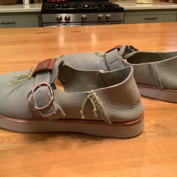 Sundance Catalog Satorisan Marnie Leather Comfort Slip-On Sneaker Aqua  EU 3 - Picture 7 of 7